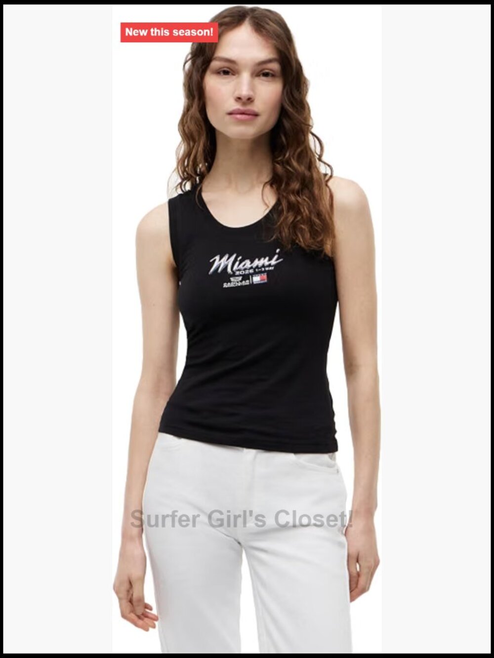 Slim Fit Sleeveless Tank Top Stretch Cotton